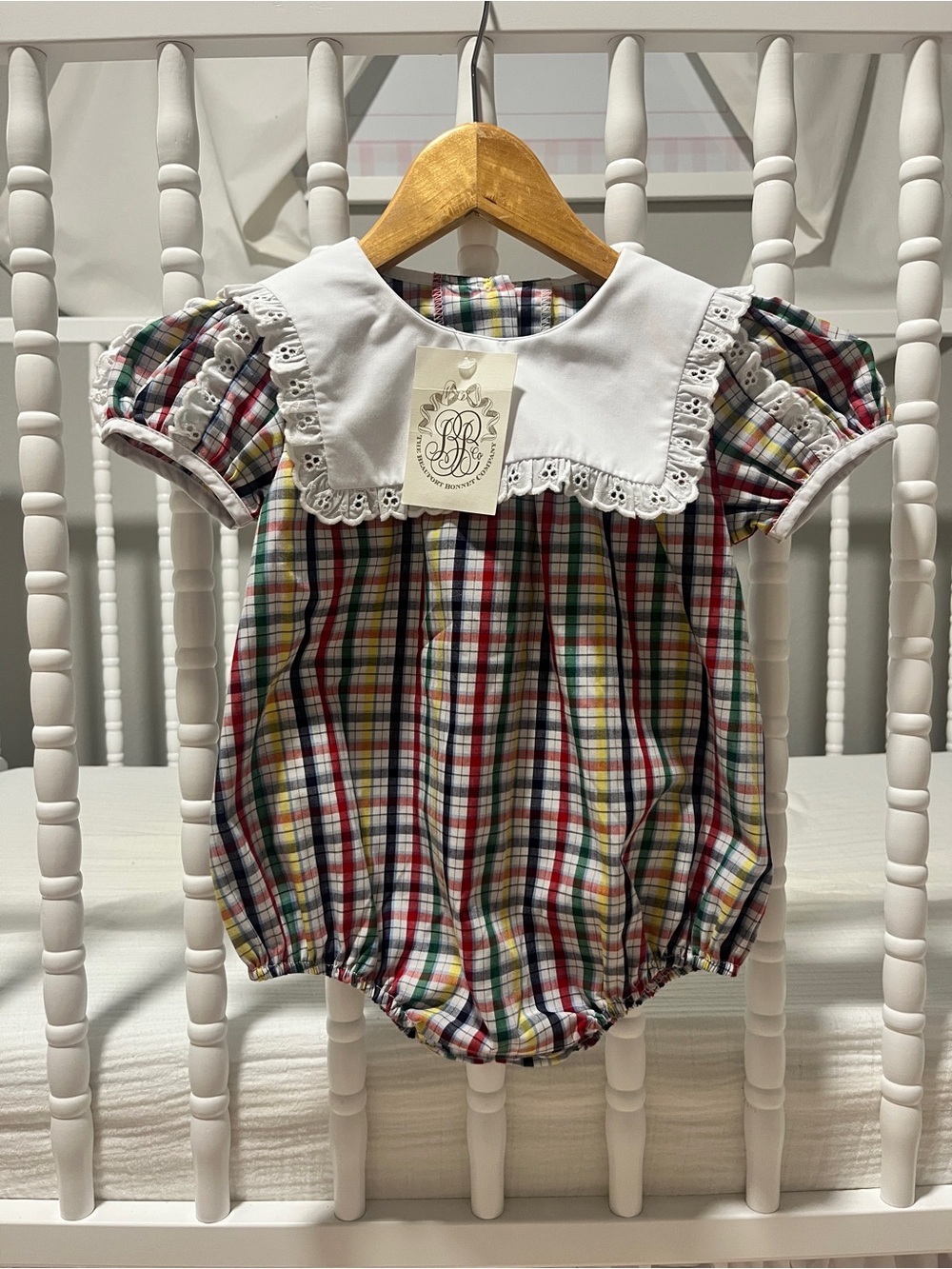 NWT TBBC The Beaufort Bonnet Potomac Plaid Bubble